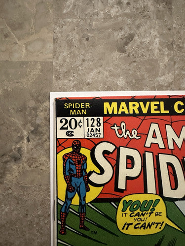 Amazing Spiderman #128 VF/NM 9.0 (Marvel Comics 1974) - Gorgeous copy