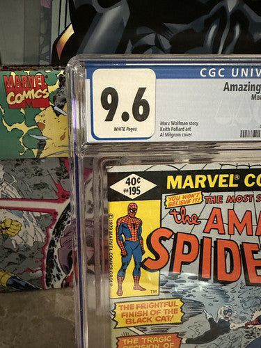 Amazing Spider-Man #195 CGC 9.6 WP (1979 Marvel) - 2nd Black Cat