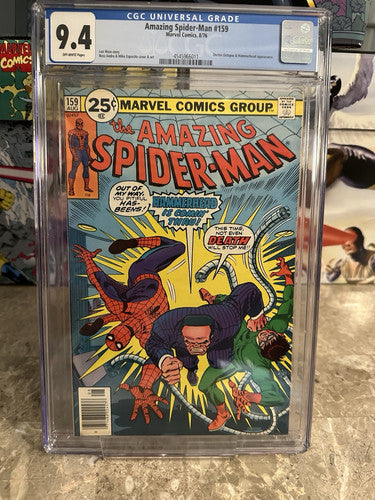 Amazing Spider-Man #159 CGC 9.4 OWP (1976 Marvel)