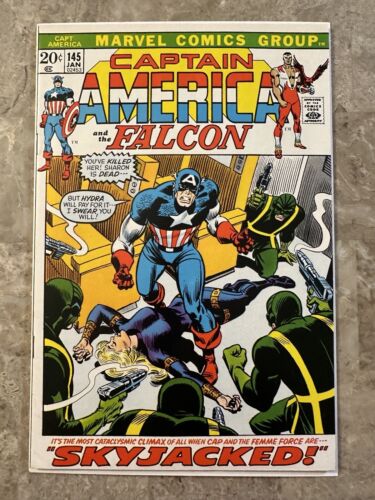 Captain America #145 (Marvel Comics 1972) - VF+