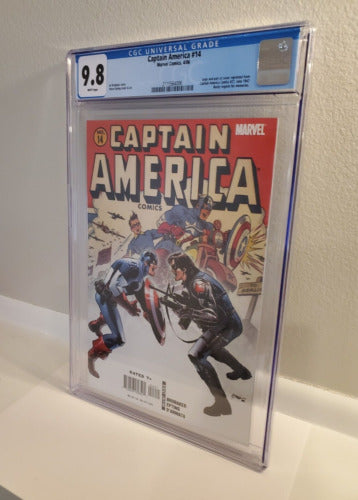 Captain America #14 (2006) CGC 9.8 WP - Captain America Comics #27