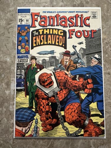 Fantastic Four #91 VF+ 8.5 (1969 Marvel Comics) - Nice looking copy