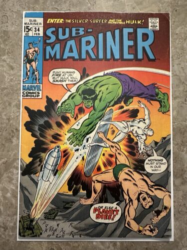 Sub-Mariner #34 FN+ (Marvel Comics 1970)