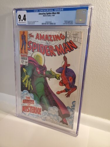 Amazing Spiderman #66 CGC 9.4 OWTW Pages - John Romita Cover