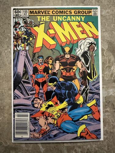 Uncanny X-Men #155 Newsstand VF- 7.5 (Marvel Comics 1982)