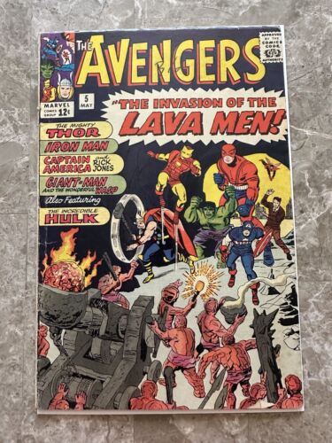 Avengers #5 4.0-4.5 (Marvel Comics 1964) - Solid Copy