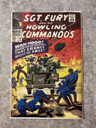 SGT FURY #40 (Marvel Comics 1967) - FN