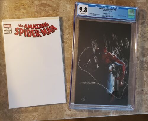 Amazing Spiderman #48 Unknown Comics Variant CGC 9.8 + #25 blank sketch cover