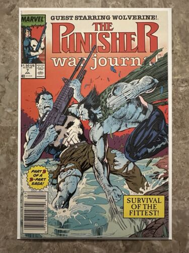 Punisher War Journal #7 Newsstand 9.2 NM- (1989 Marvel)