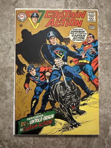 Captain Action #1 FN/VF 7.0 (DC Comics 1968) - Nice looking copy