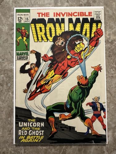 Iron Man #15 FN 6.0 (1969 Marvel Comics) - Solid copy for grade