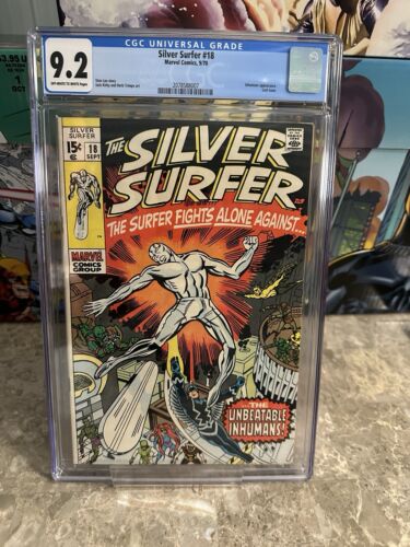 Silver Surfer #18 CGC 9.2 OWTW (1970 Marvel Comics)