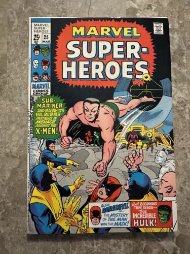 Marvel Super-Heroes #25 FN/VF 7.0 (Marvel Comics 1970) - Nice copy