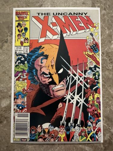 Uncanny X-Men #211 Newsstand VF 8.0  (Marvel Comics 1986) - Strong Copy