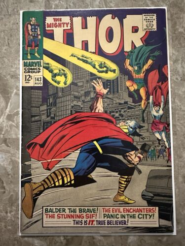 Thor #143 FN+ 6.5 (1967 Marvel Comics)