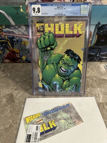 Hulk #1/2 CGC 9.8 WP Wizard Mail-Away w/ COA (1999 Marvel) - Brand New Case