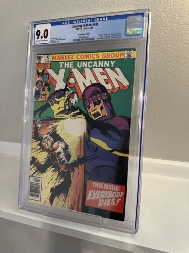 Uncanny X-Men #142 CGC 9.0 Newsstand OWTW Pages (1981 Marvel Comics)