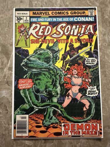 Red Sonja #2 FN- 5.5 (Marvel Comics 1977)