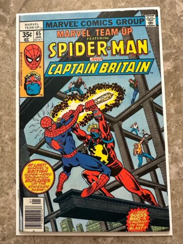 Marvel Team-Up #65 VF- (Marvel 1977) - 1st U.S. Appearance Captain Britain