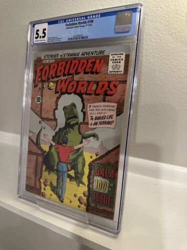 Forbidden Worlds #100 CGC 5.5 OWTW (1961 ACG)