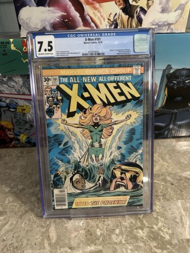 X-Men #101 CGC 7.5 OWTW Pages  (1976 Marvel) - 1st Appearance Phoenix, New Case