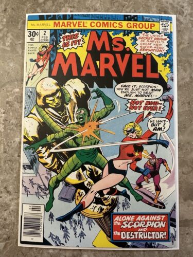 Ms. Marvel #2 VF+ (1977 Marvel Comics)