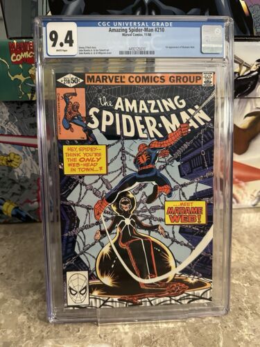 Amazing Spider-Man #210 CGC 9.4 WP (Marvel Comics 1980) - 1st Madame Web