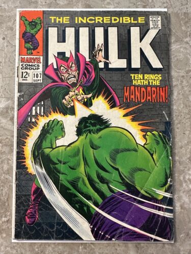 Incredible Hulk #107 (Marvel Comics 1968) - VG