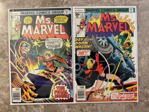 Ms. Marvel #4,5 (1977 Marvel Comics)