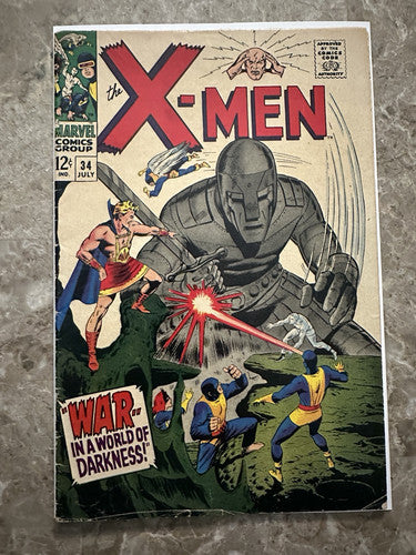 X-Men #34 VG+ 4.5 (1967 Marvel Comics)