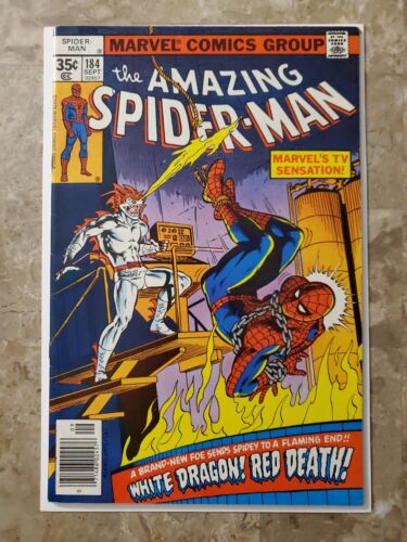 Amazing Spider-Man #184 (Marvel Comics 1978) -1st White Dragon- High Grade