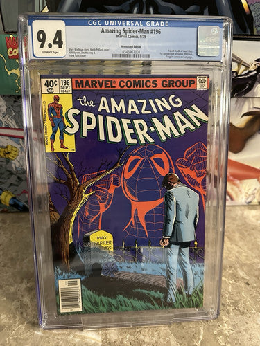 Amazing Spider-Man #196 Newsstand CGC 9.4 OWP (1979 Marvel)