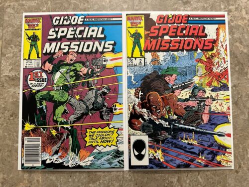 GI Joe Special Missions #1,2 Newsstand NM (1986 Marvel Comics) - CGC Candidate