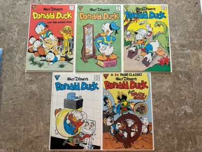 Donald Duck #246-250 6.5-8.5 (Gladstone 1986)