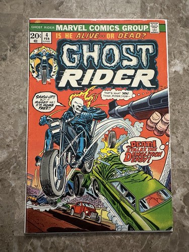 Ghost Rider #4 VG/FN 5.0 (1974 Marvel Comics)