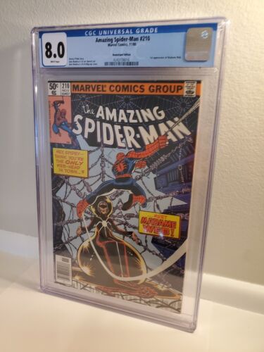 Amazing Spider-Man #210 Newsstand CGC 8.0 WP (1980) - 1st App Madame Web