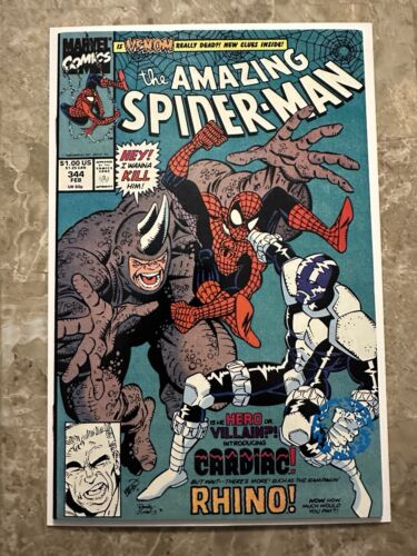 Amazing Spider-Man #344 VF/NM 9.0 (1991 Marvel Comics)