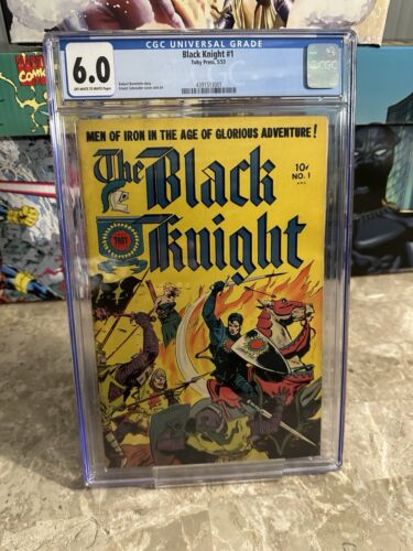 Black Knight #1 CGC 6.0 OWTW Pages (1953 Toby Press)