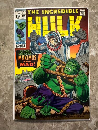 Incredible Hulk #119 VF- 7.5 (Marvel Comics 1969) - Nice copy