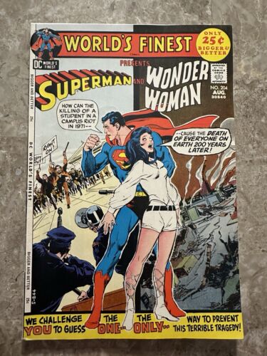 World's Finest #204 FN- 5.5 (DC Comics 1968) - Nice looking copy for grade