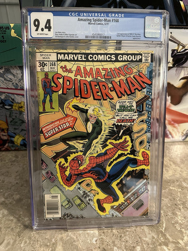 Amazing Spider-Man #168 CGC 9.4 OWP (1977 Marvel)