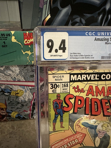 Amazing Spider-Man #168 CGC 9.4 OWP (1977 Marvel)