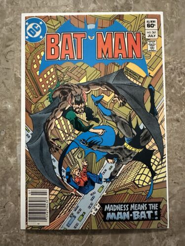 Batman #361 Newsstand FN/VF 7.0 (DC Comics 1983) - 1st Harvey Bullock