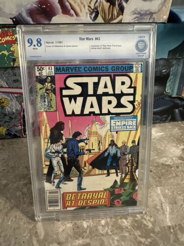 Star Wars #43 CBCS 9.8 Newsstand White Pages (1981 Marvel Comics)