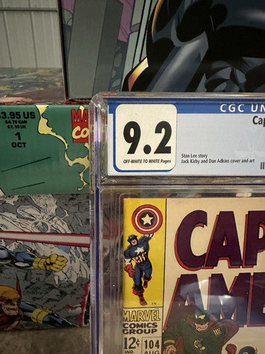 Captain America #104 CGC 9.2 OWTWP (1968 Marvel)