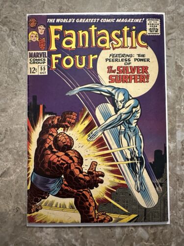 Fantastic Four #55 FN 6.0-6.5 (1966 Marvel Comics) - Strong Copy