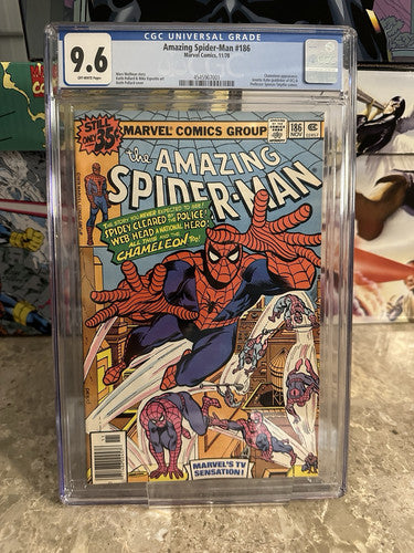 Amazing Spider-Man #186 CGC 9.6 OWP (1978 Marvel)