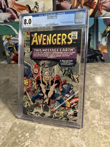 Avengers #12 CGC 8.0 OWTW Pages (1965 Marvel Comics)