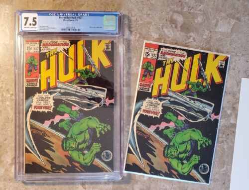 Incredible Hulk #137 CGC 7.5 OWTW Pages + Nice Raw Copy (1971 Marvel Comics)