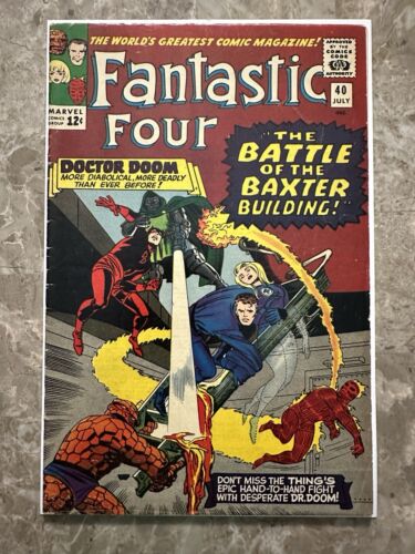 Fantastic Four #40 FN- 5.5 (1965 Marvel Comics) - Nice looking copy